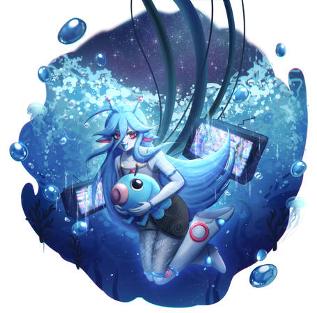 Gacha splash art for @Cindrr ♡